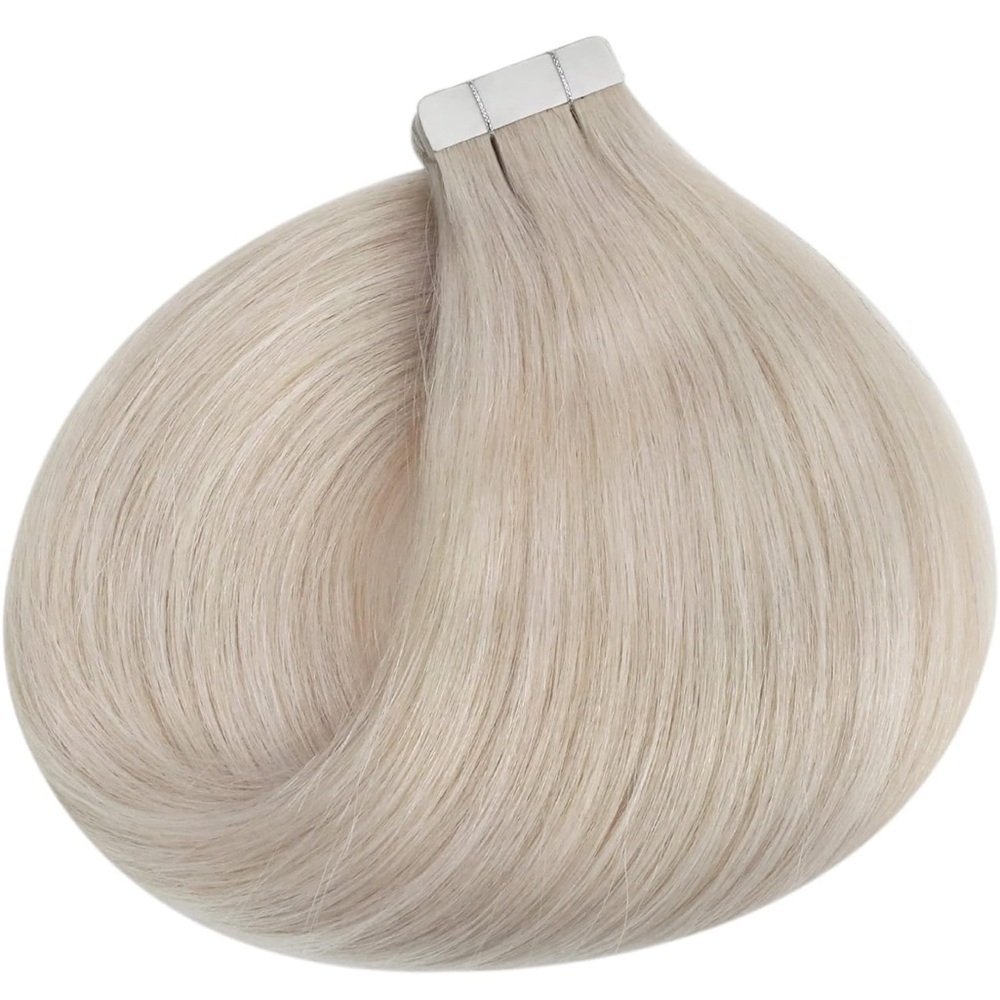 20inch platinum blonde human hair extensions